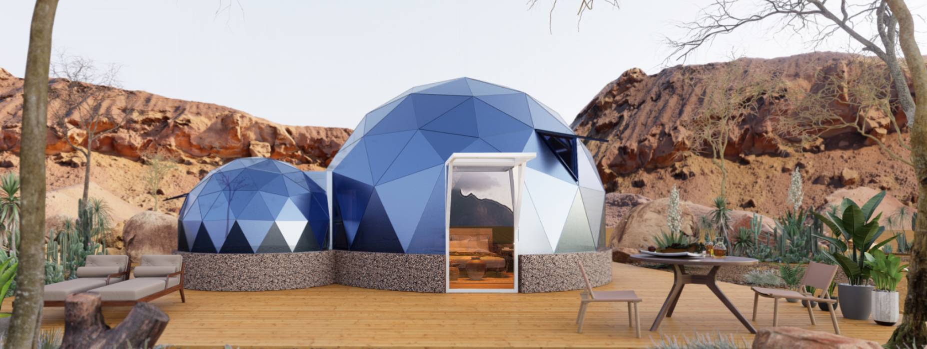 和硕县球形智能光伏玻璃星空房